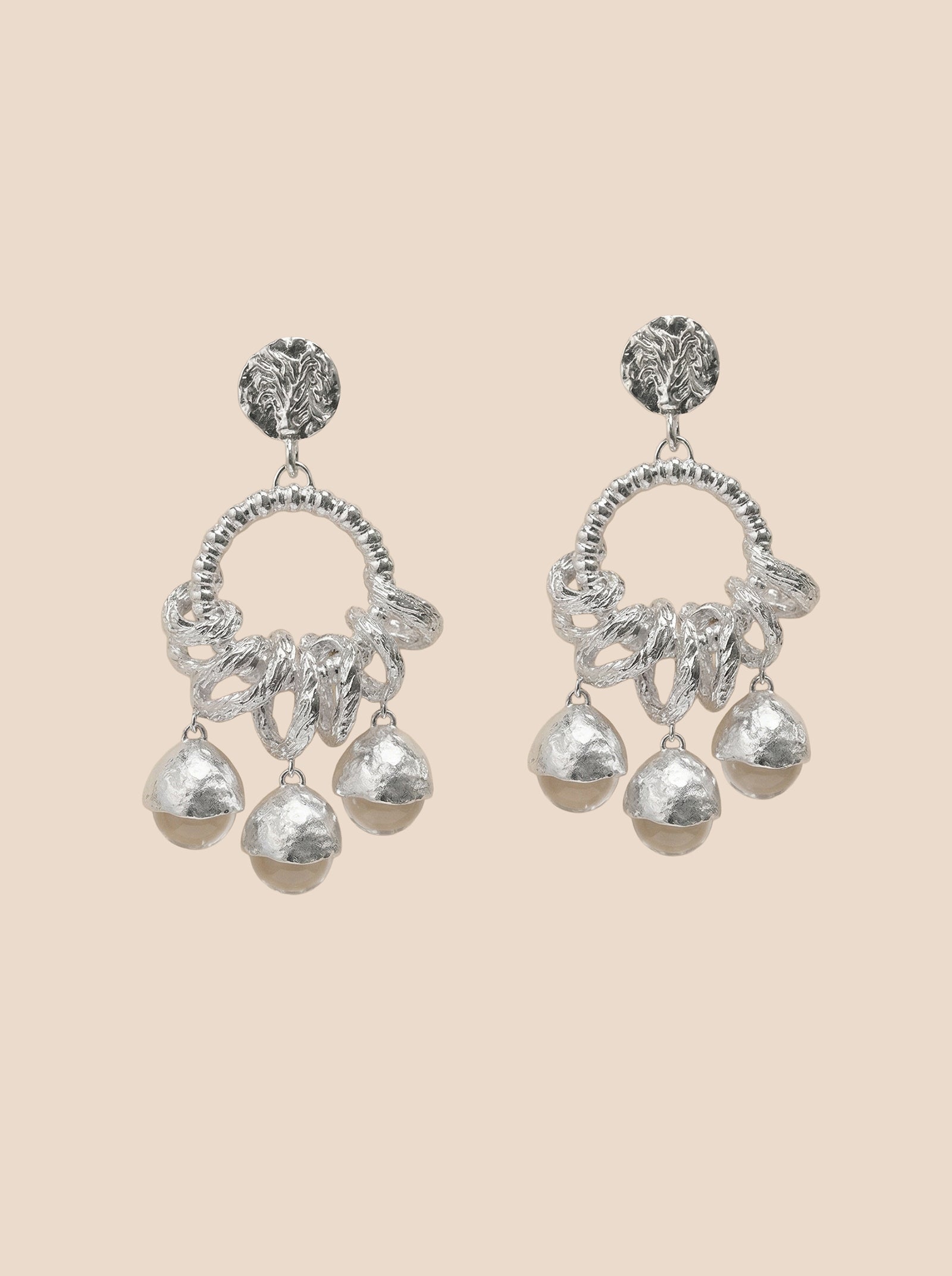 Vintage Fruit Charm Statement Earrings