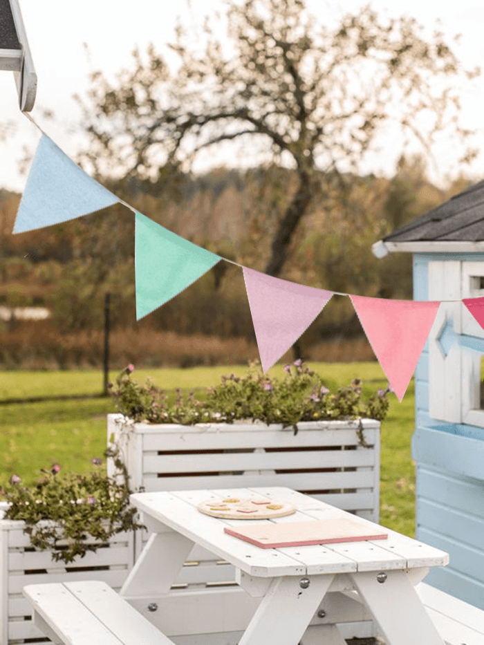 Sustainable Linen-Look Bunting Flags