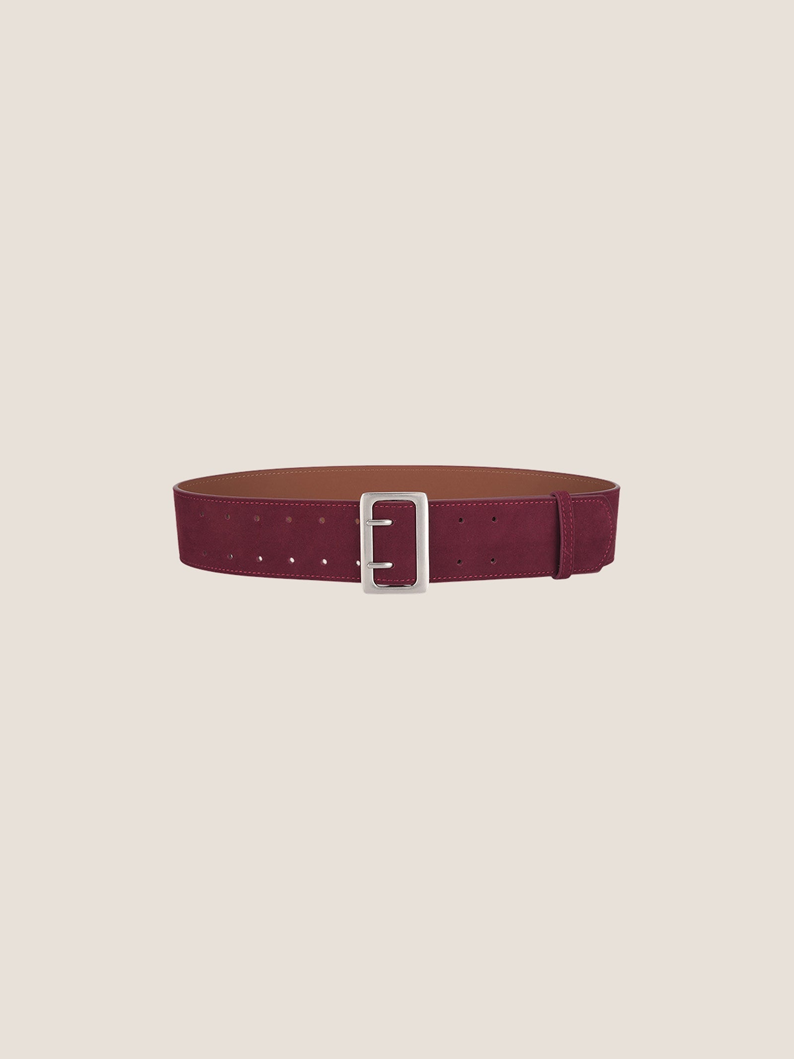 Cowhide Wide Retro Matte Belt
