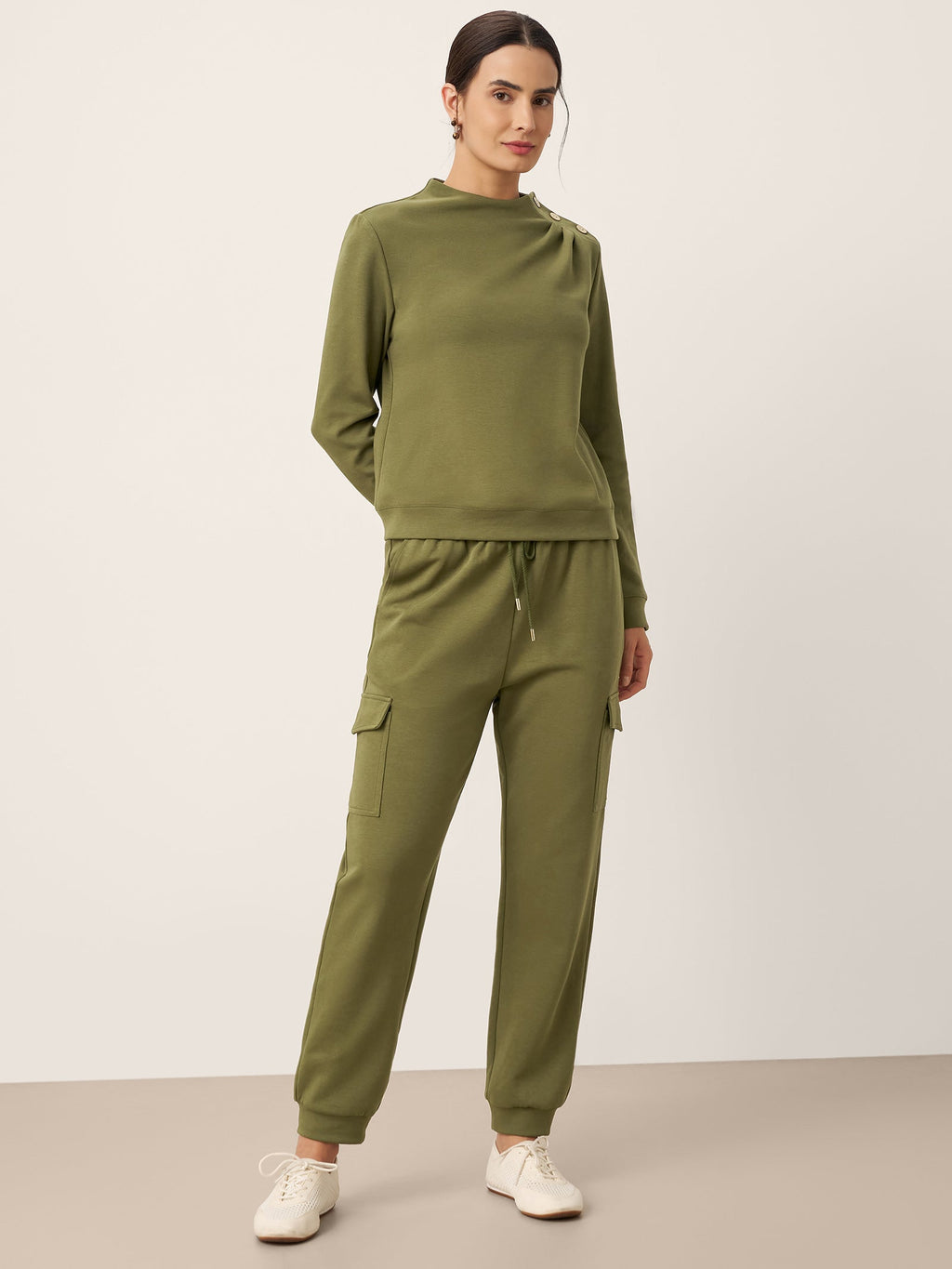 Cotton Drawstring Cargo Pants PIA