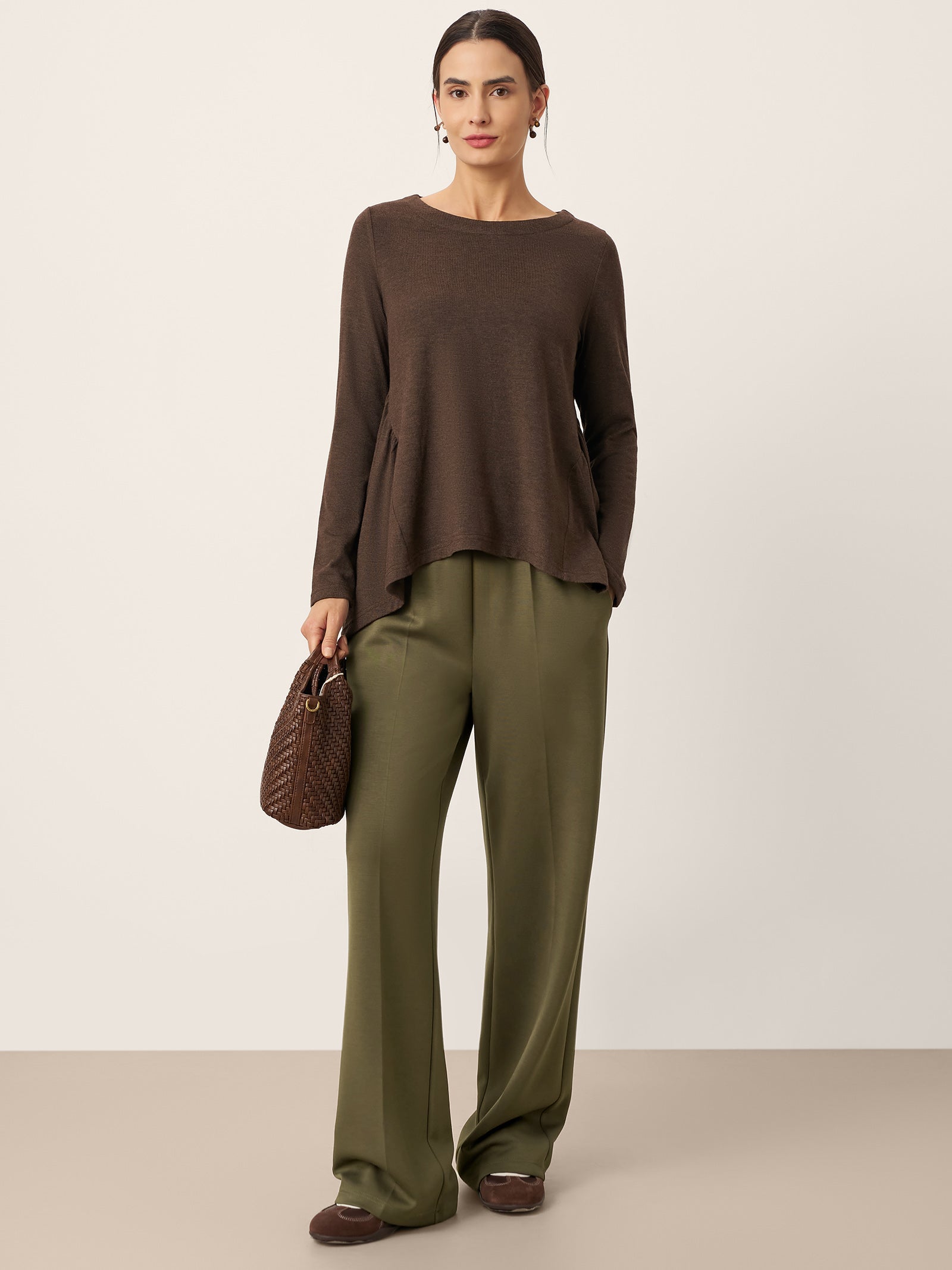 Drawstring Wide Leg Pants CHELSEA