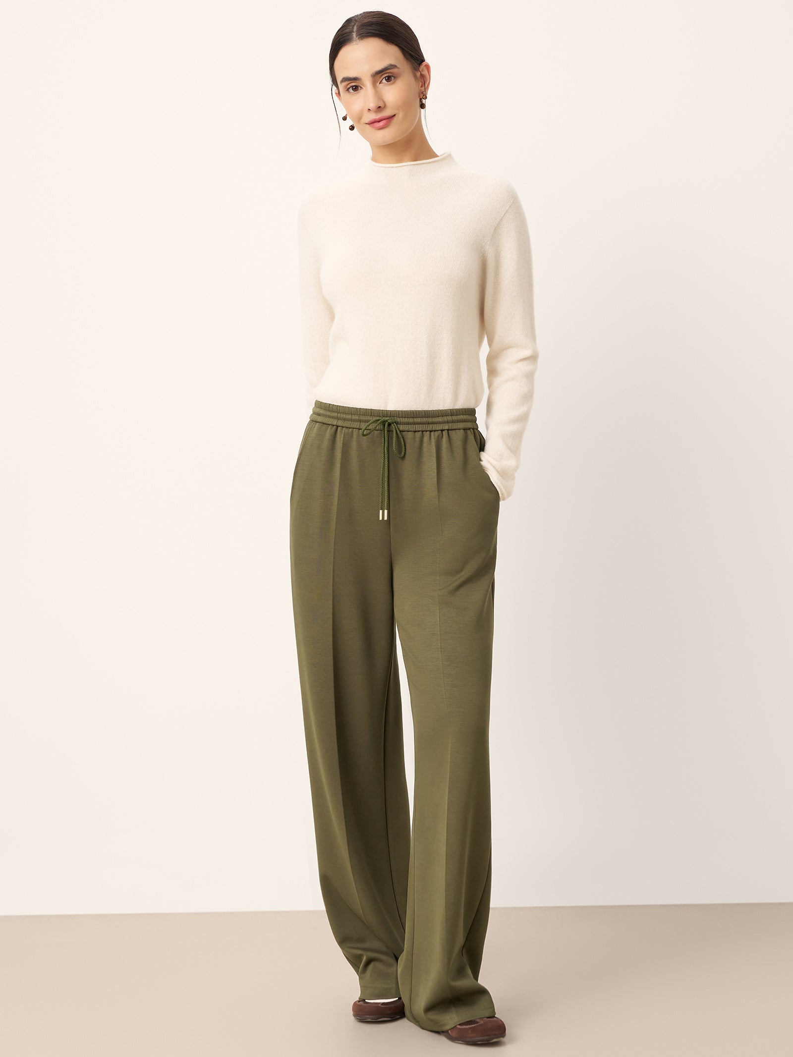Drawstring Wide Leg Pants CHELSEA